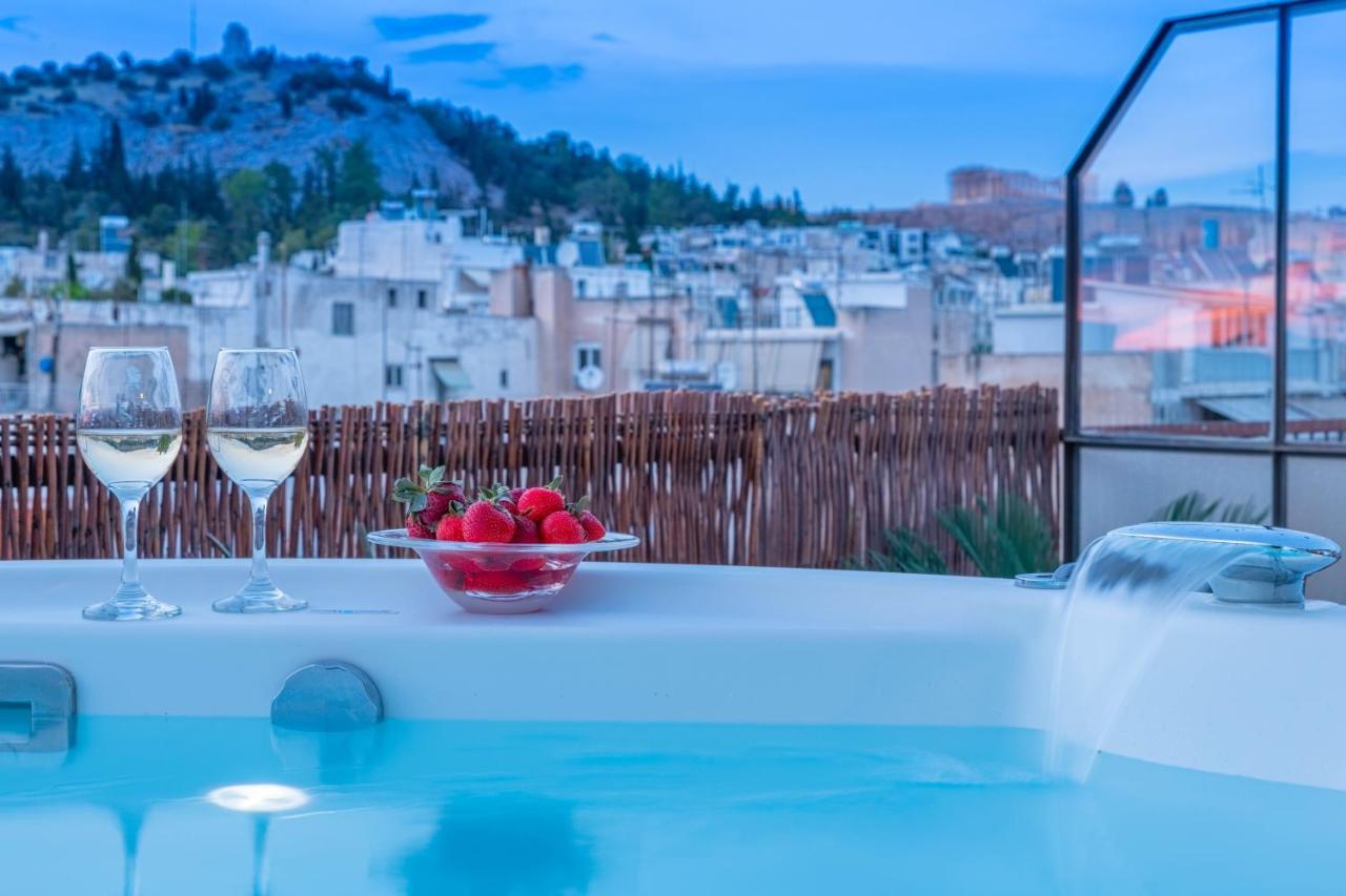 Topfloor Getaway Balcony&Hot Tub+Acropolis View Athens Exterior photo
