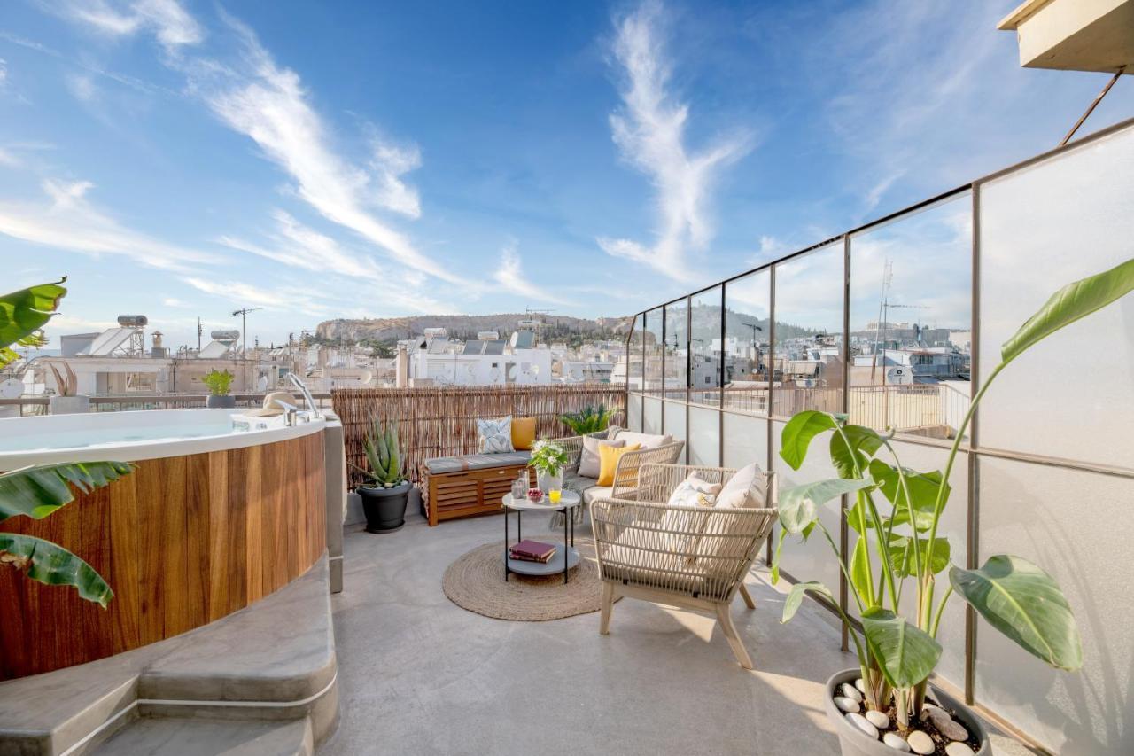 Topfloor Getaway Balcony&Hot Tub+Acropolis View Athens Exterior photo