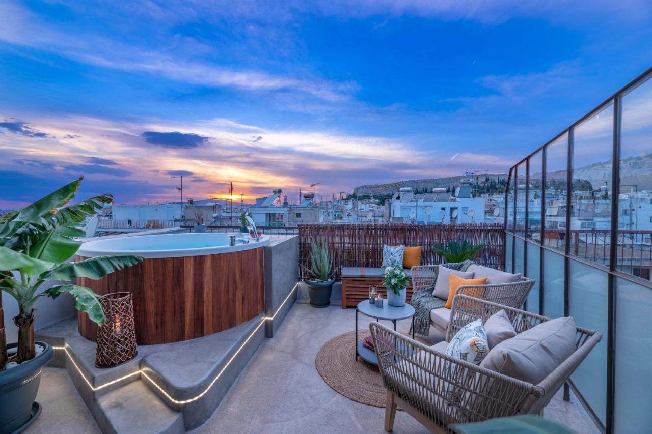 Topfloor Getaway Balcony&Hot Tub+Acropolis View Athens Exterior photo